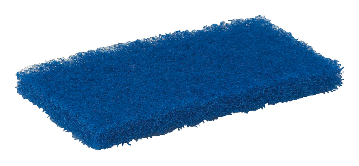 Vikan Blue Scourer 245mm x 115mm x 25mm, for Industrial Cleaning Use