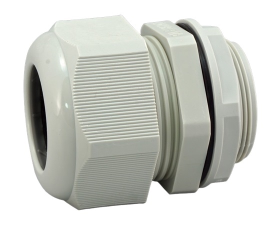 RS PRO Grey Nylon Cable Gland, PG7 Thread, 3.5mm min., 6.5mm max., IP68