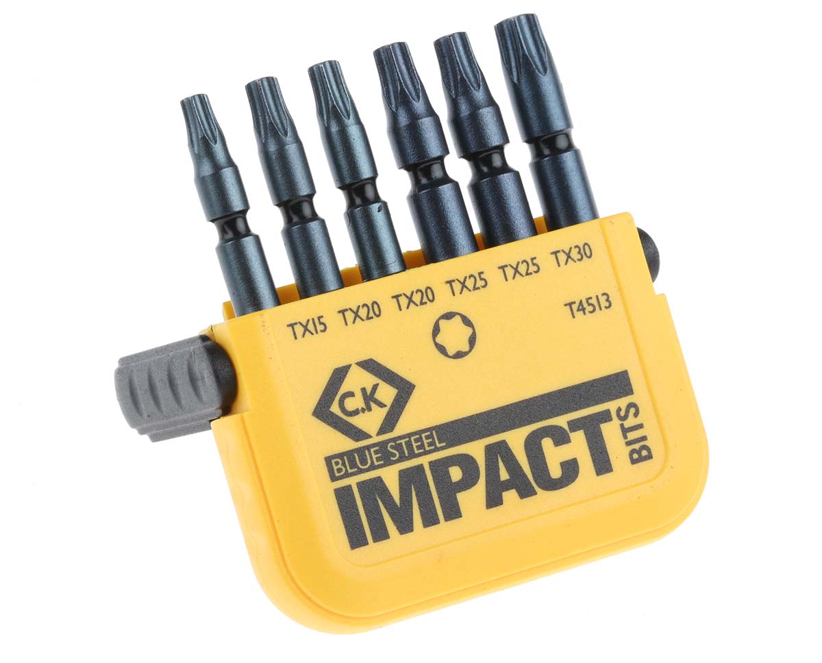 CK Impact Bit Set 6 Pieces, Torx