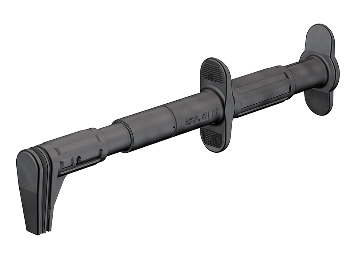 Staubli Black Grabber Clip with Right Angle Jaws, 5A, 4mm Socket