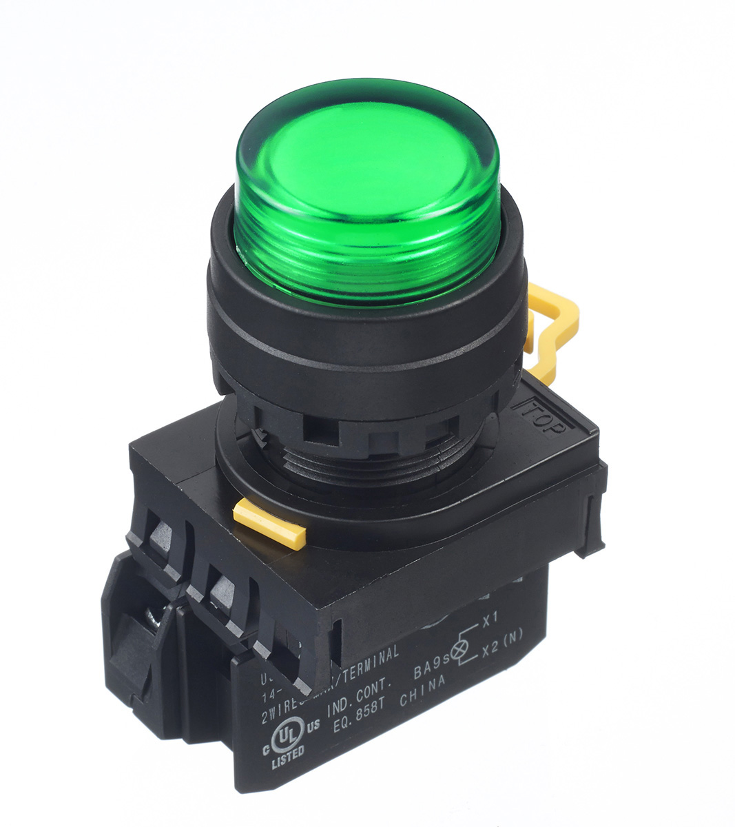 Idec YW Series Illuminated Push Button Complete Unit, Panel Mount, 22mm Cutout, SPST, IP65