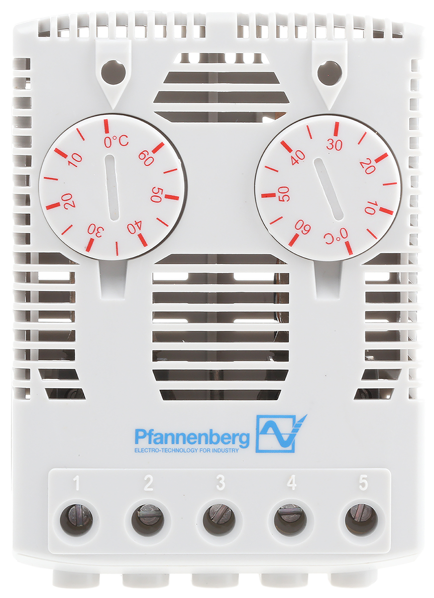 Pfannenberg FLZ NC Enclosure Thermostat, 240 V ac, 0 → +60 °C