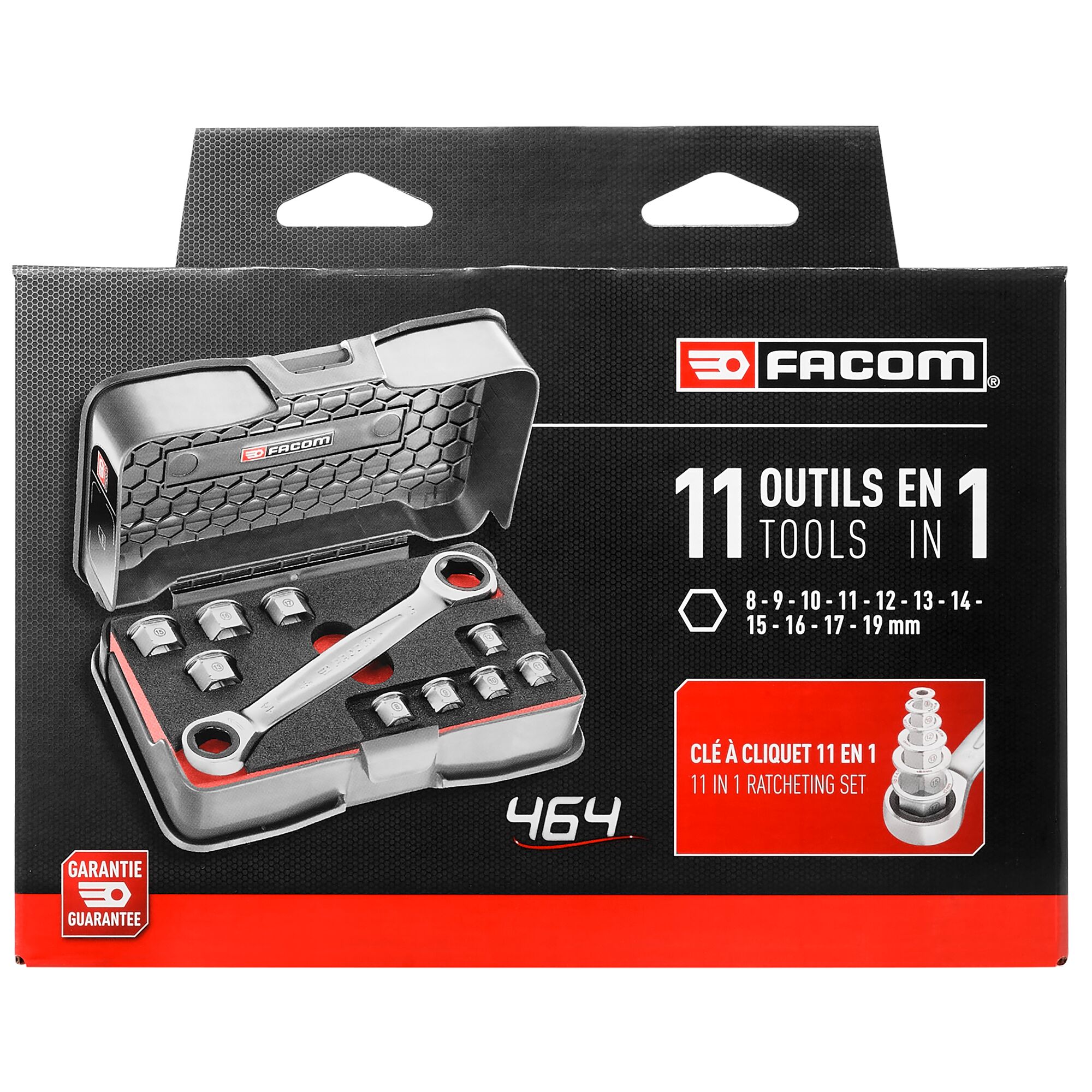 Facom 11 Piece Mechanical Tool Kit with Case