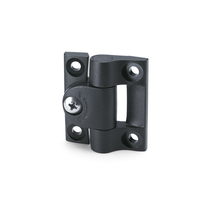 Elesa POM Friction Hinge with a Plastic Pin, Screw Fixing, 43mm x 36.5mm x 14mm