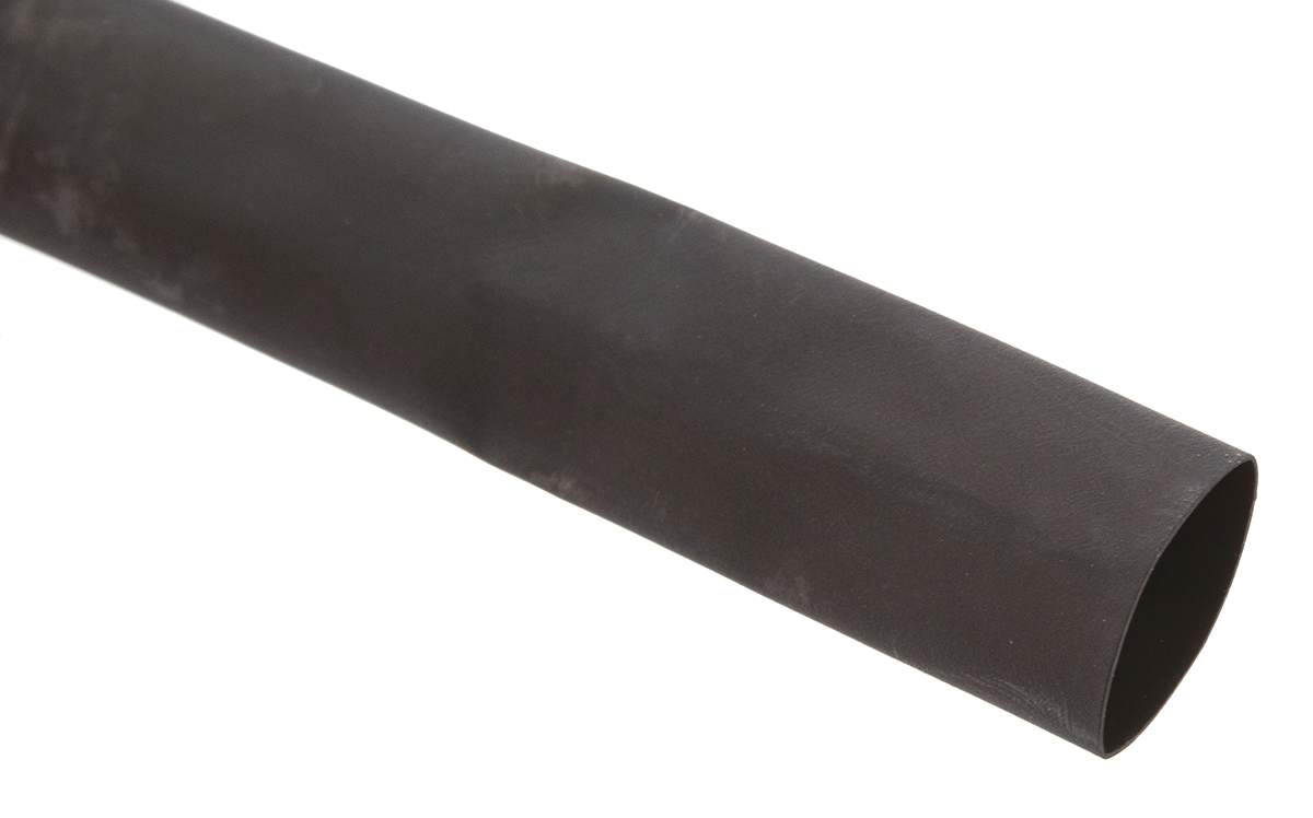 HellermannTyton Heat Shrink Tubing, Black 12.7mm Sleeve Dia. x 5m Length 3:1 Ratio, HIS-3 Series