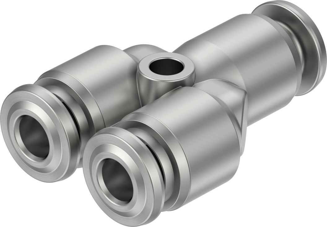 Festo NPQR Series Y Fitting, Push In 4 mm to Push In 4 mm, Tube-to-Tube Connection Style, 8085723