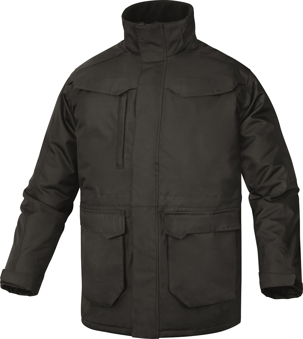 Delta Plus CARSON2 Black Parka Jacket, L