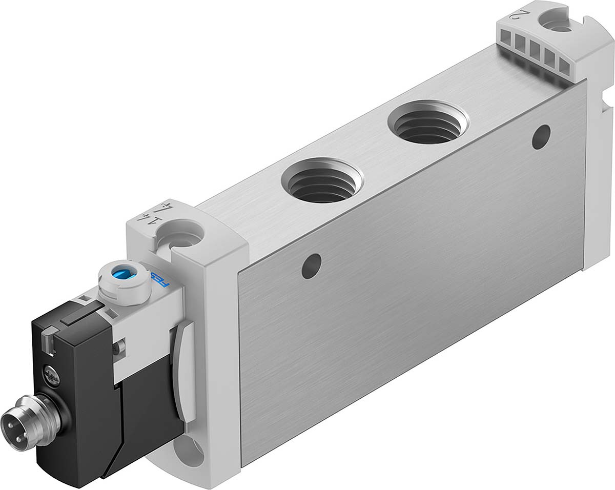 Festo 5/2 Solenoid Valve - Solenoid G 1/4 VUVG Series 24V dc, 8031532