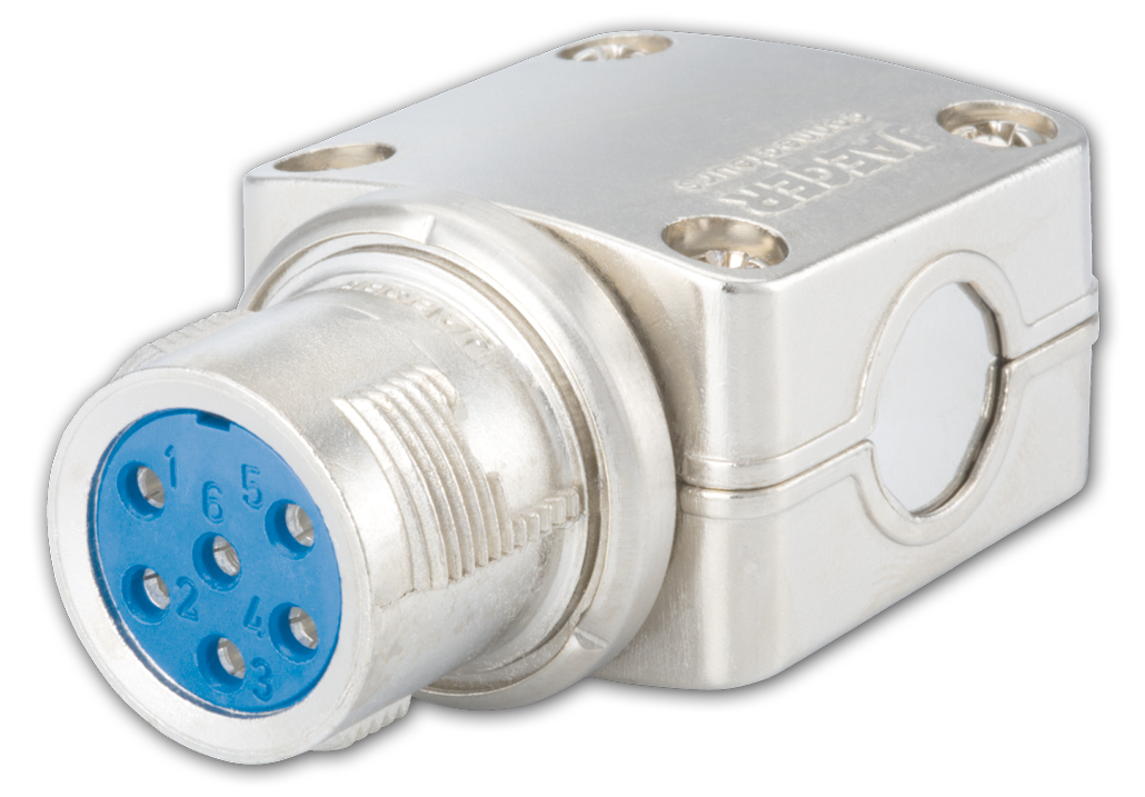 Jaeger Circular Connector, 4 Contacts, Cable, Standard Connector, Female, IP50, IP54