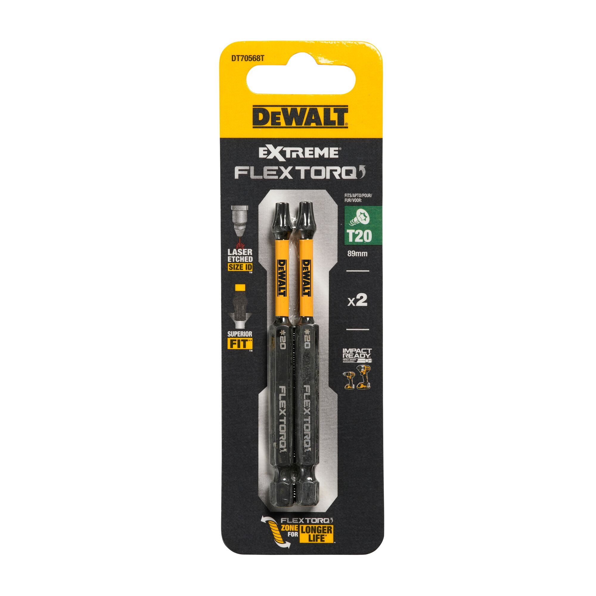 DeWALT Screwdriver Bit 2 Pieces, Torx