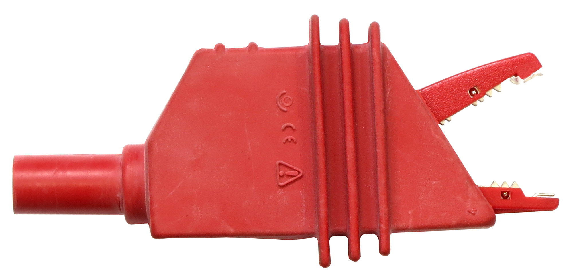 Electro PJP Alligator Clip, Nickel-Plated Steel Contact, 10A, Red