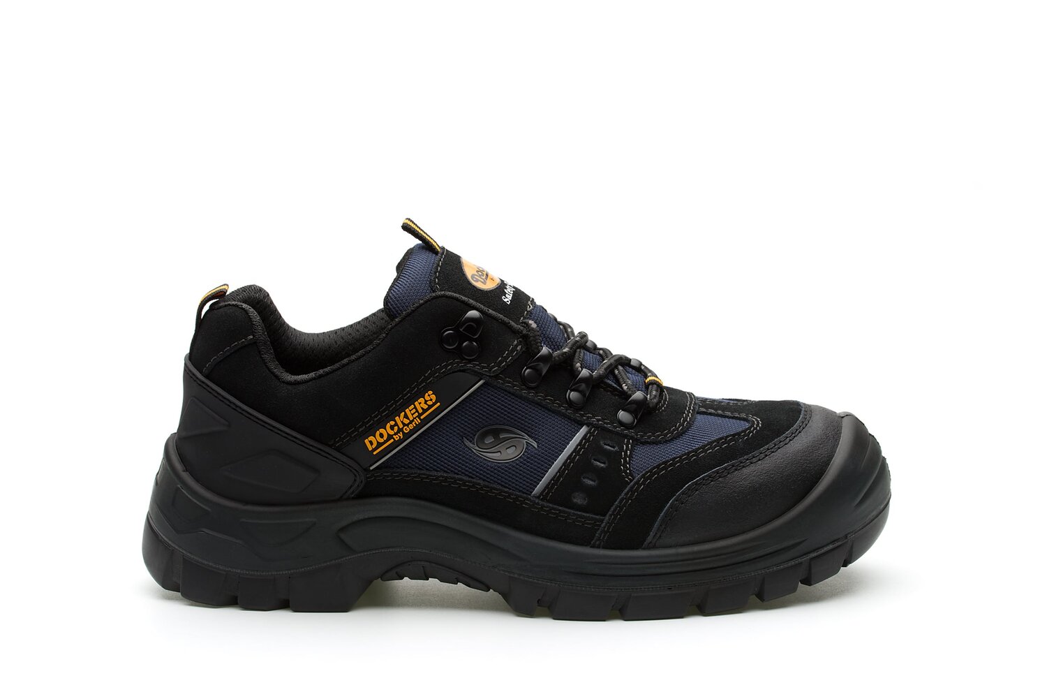 Dockers by Gerli GIGA LOW S3 Unisex Black Steel Toe Capped Safety Shoes, UK 8, EU 42