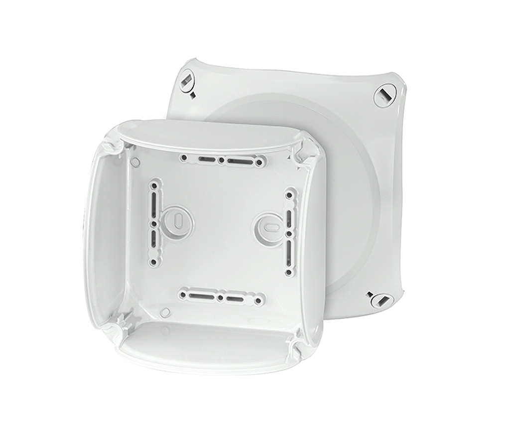 HENSEL Grey Polycarbonate Junction Box, IP66, IP67, 130 x 130 x 70mm
