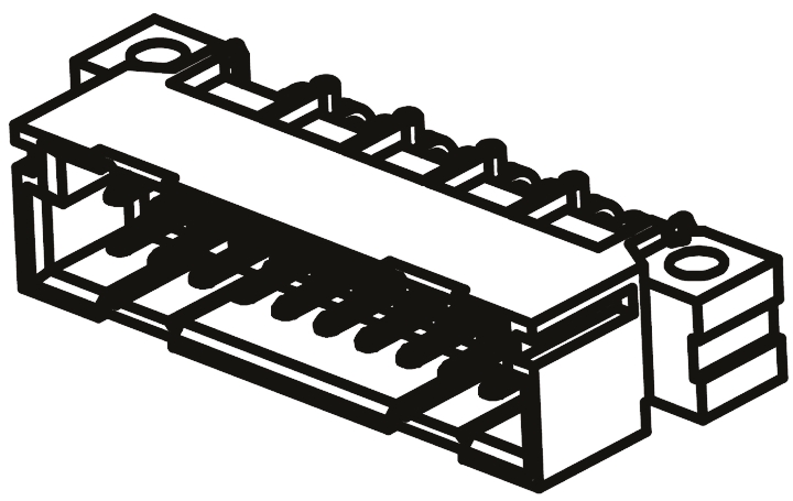 ERNI ERNIPRESS 20 Way 2.54mm Pitch, Type B/3 Class C2, 2 Row, Right Angle DIN 41612 Connector, Plug