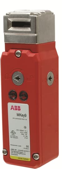 ABB MKey9 24VDC Switch Safety Interlock Switch, Key Actuator Included, Stainless Steel
