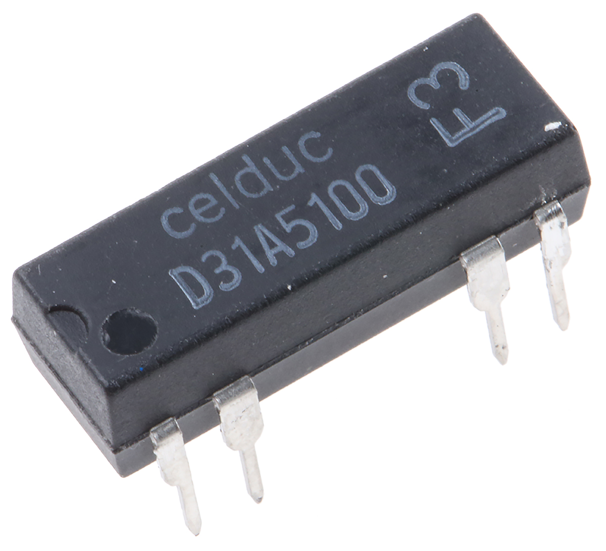 Celduc Plug In Reed Relay, 12V dc Coil, SPST, 100V dc Max, 1000Ω
