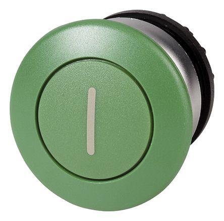 Eaton M22 Series, Green Push Button, Momentary, 23mm Cutout