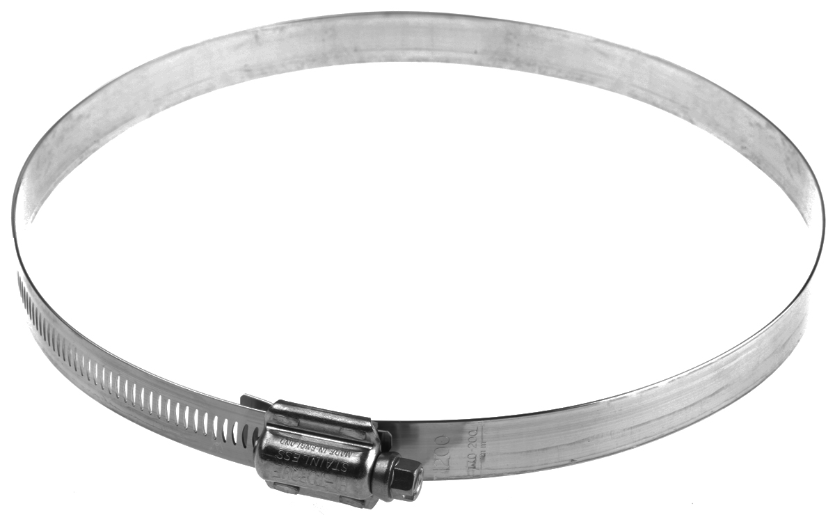 HI-TORQUE Stainless Steel Slotted Hex Worm Drive, 16mm Band Width, 170 → 200mm ID