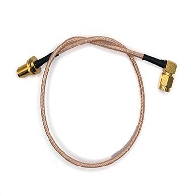 Mueller Electric BU Series Female SMA Female to Male SMA Male Plug Right Angle, 152.4 mm 50 Ω