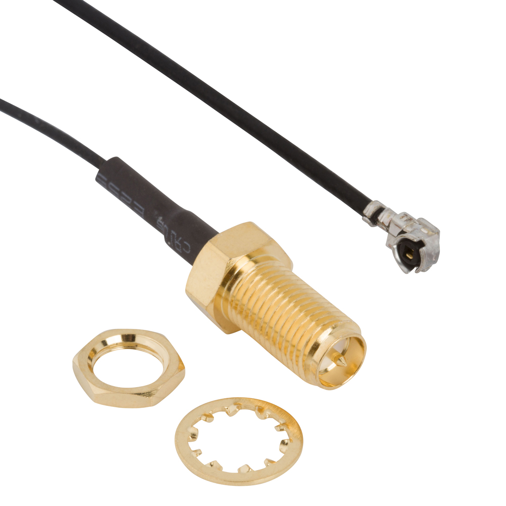Amphenol RF Straight SMA Connector AMC Plug to SMA Jack