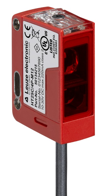 Leuze Diffuse Reflection Photoelectric Sensor, Rectangular Sensor, 0.006 → 0.42 m Detection Range