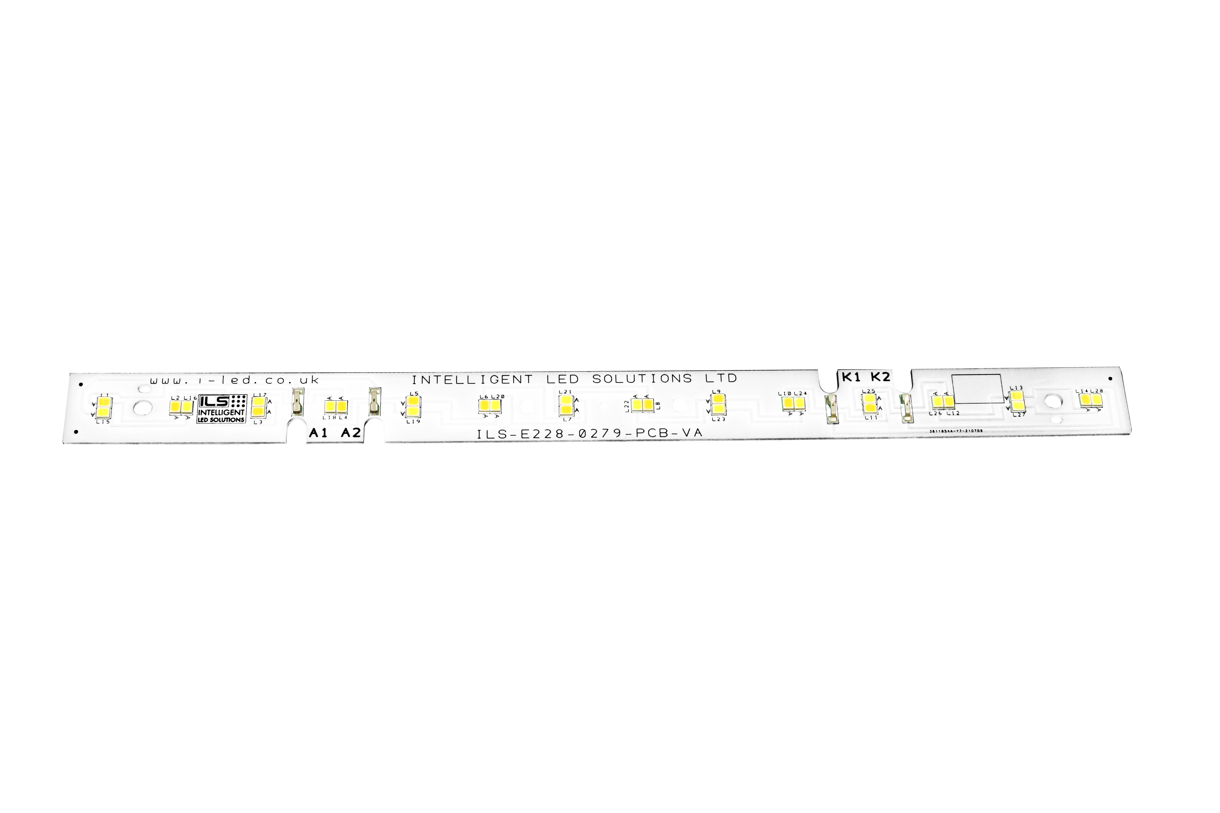 Intelligent LED Solutions 39.9V dc Hot White, Neutral White LED Strip, 279mm Length