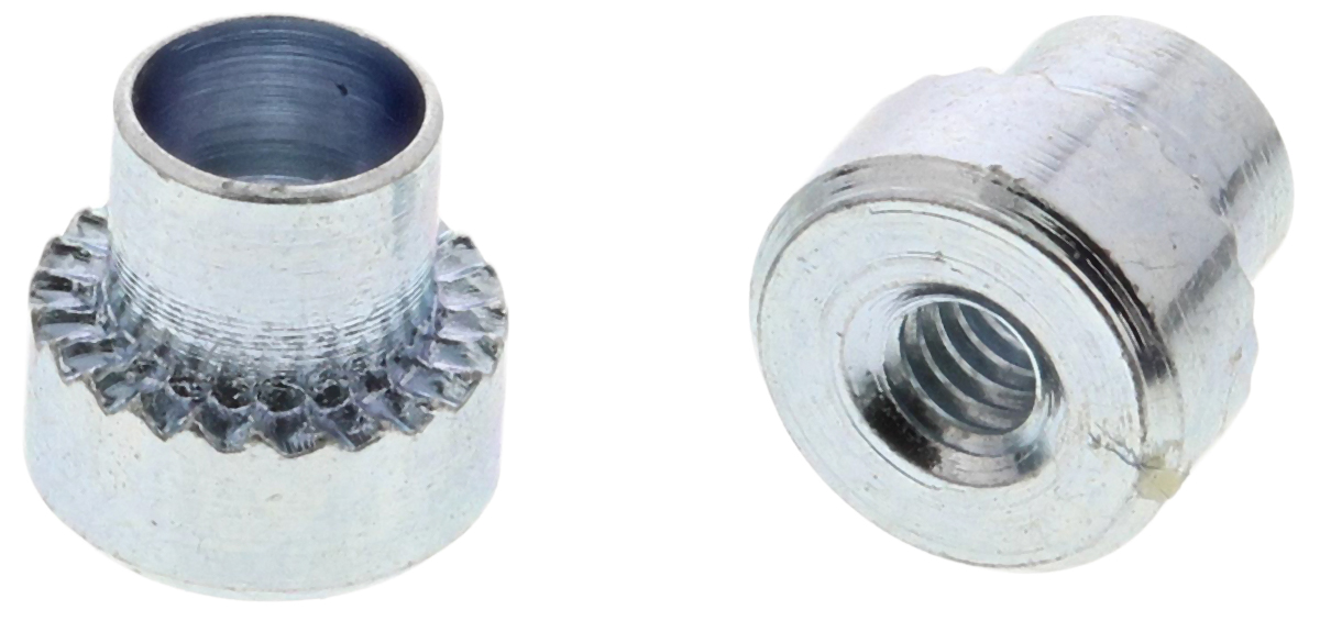 Hank Zinc plated & clear Passivated Steel Rivet Bush, M2