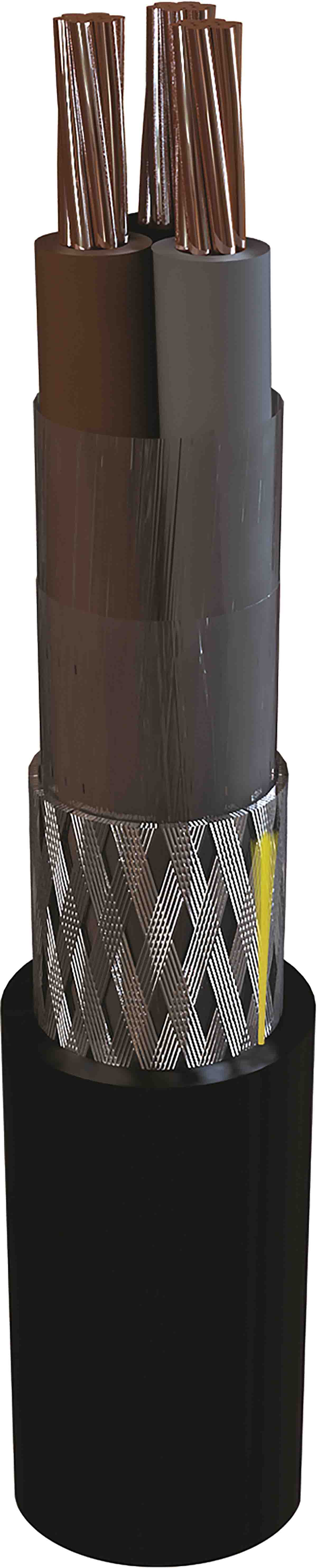 AXINDUS MarineLine YZp 0 Marine 1.5 mm² 7 Core Power Cable, Black LSZH, 100m