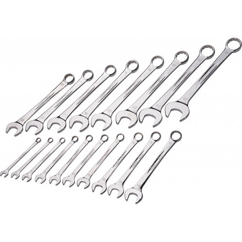 SAM 50 N Series 18-Piece Combination Spanner Set, 8 → 30 mm, Chrome Vandium Steel