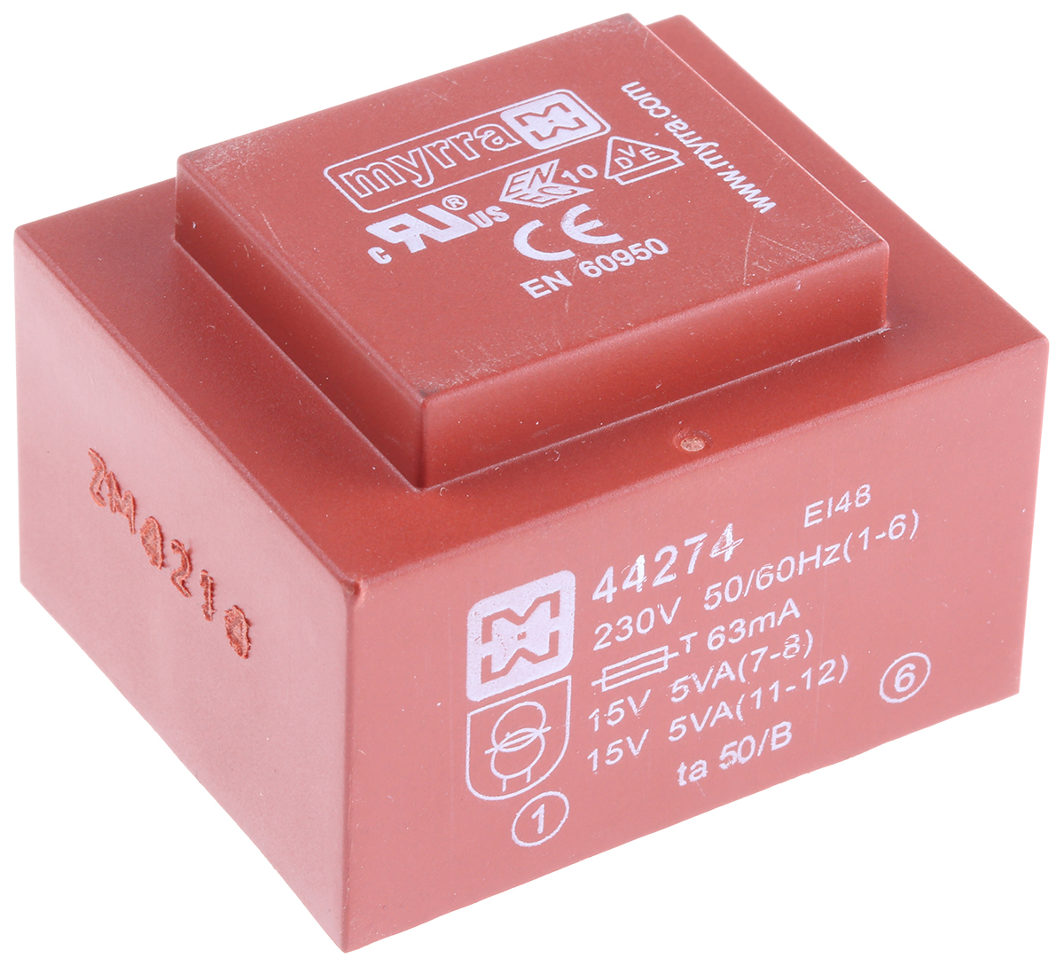 Myrra 15V ac Through Hole PCB Transformer, 10VA