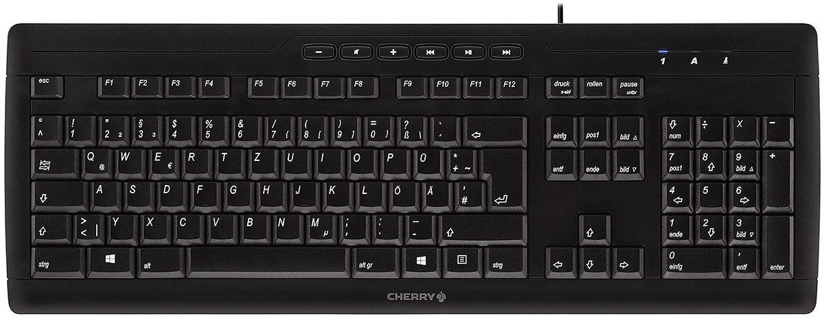 Cherry STREAM keyboard Wired USB Keyboard, AZERTY (France), Black