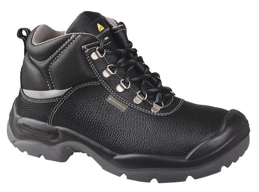 Delta Plus SAULT2 S3 Black Steel Toe Capped Men's Ankle Safety Boots, UK 8, EU 42