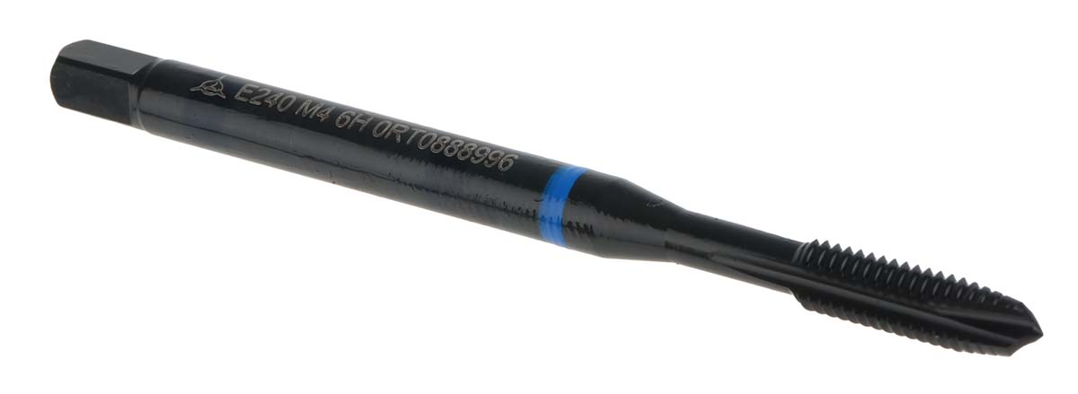 Dormer Threading Tap HSS-E-PM 1-Piece 0.7mm Pitch Metric Standard Machine Tap M4 Thread