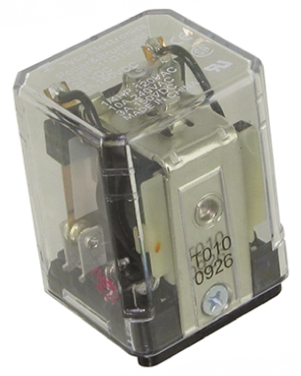 TE Connectivity Plug In Power Relay, 24V dc Coil, 10A Switching Current, DPDT