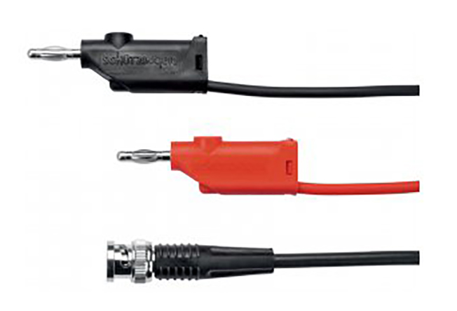 Schutzinger BNC Test Lead, Red/Black, 2m Lead Length
