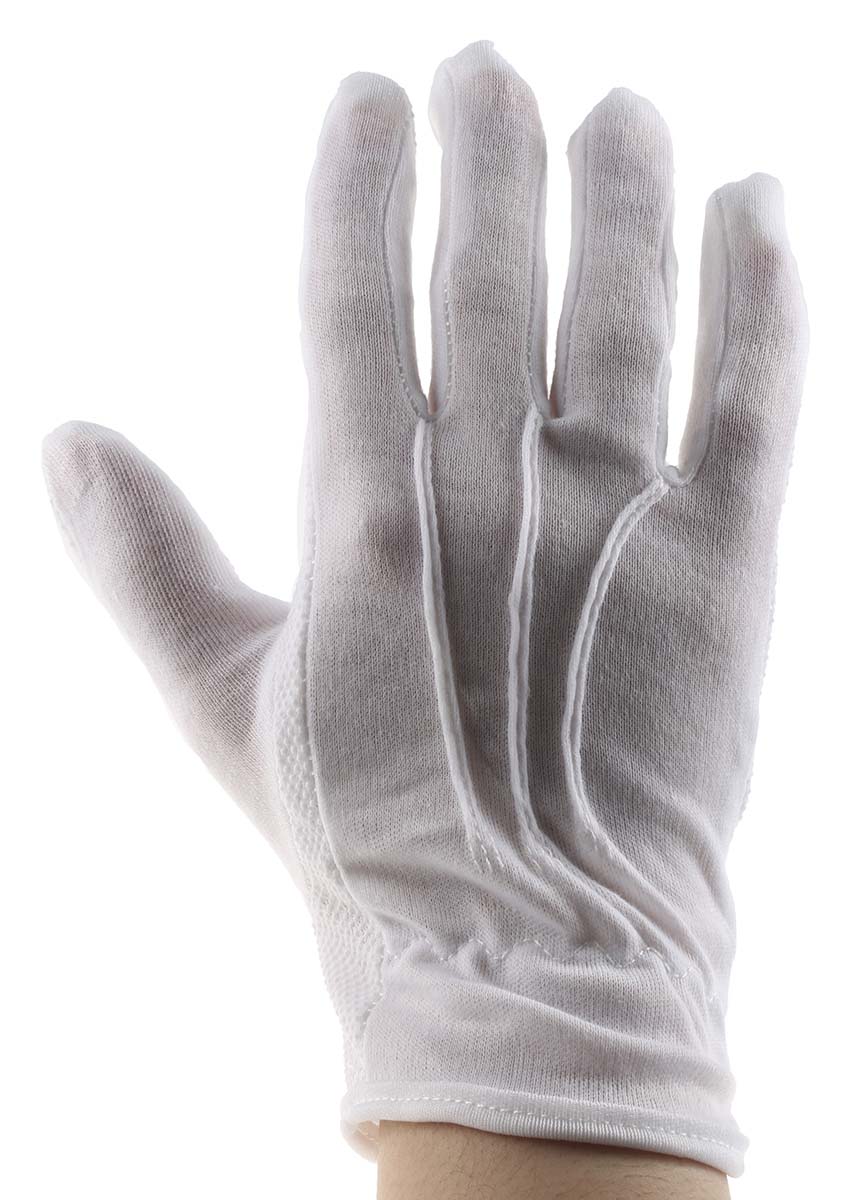 Portwest A080WHR White Cotton Cotton Work Gloves, Size 8, Latex, Nitrile, Polyurethane, PVC Coating