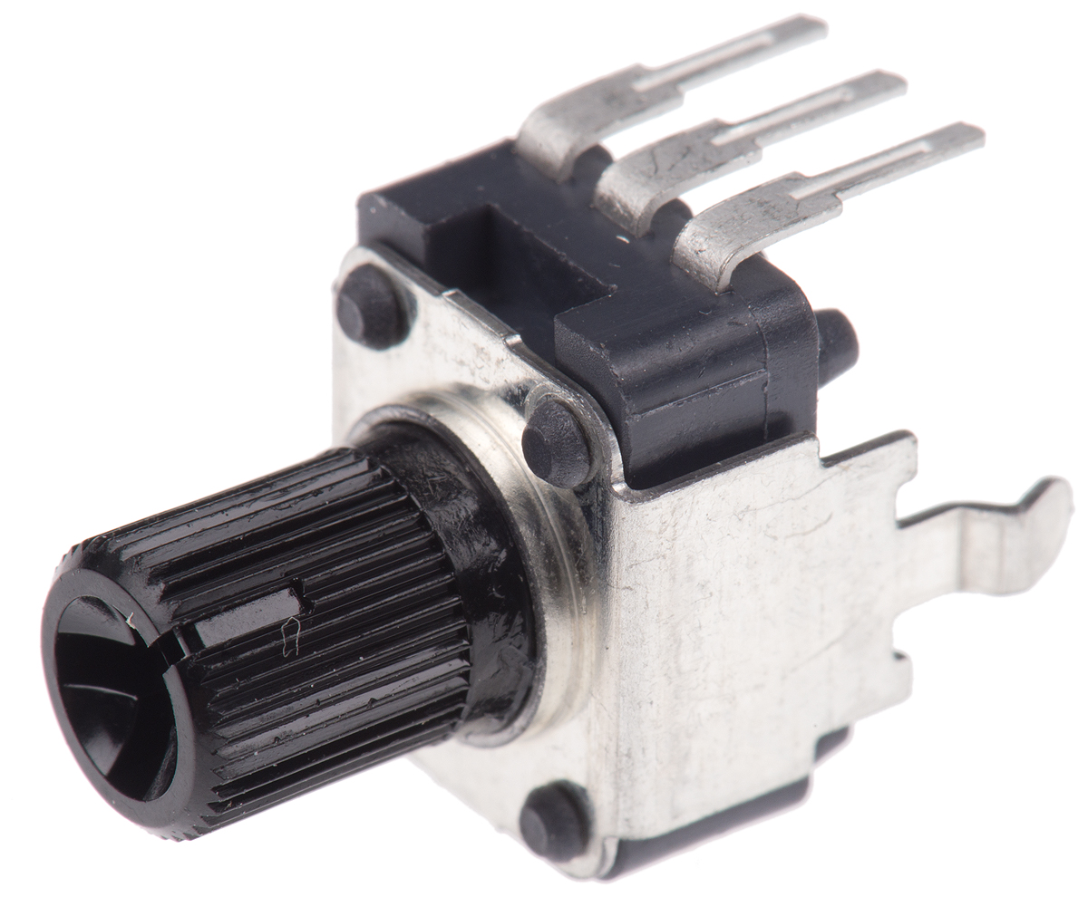 Alps Alpine RK09K 10kΩ Rotary Potentiometer 1-Gang Through Hole, RK09K1130AP5