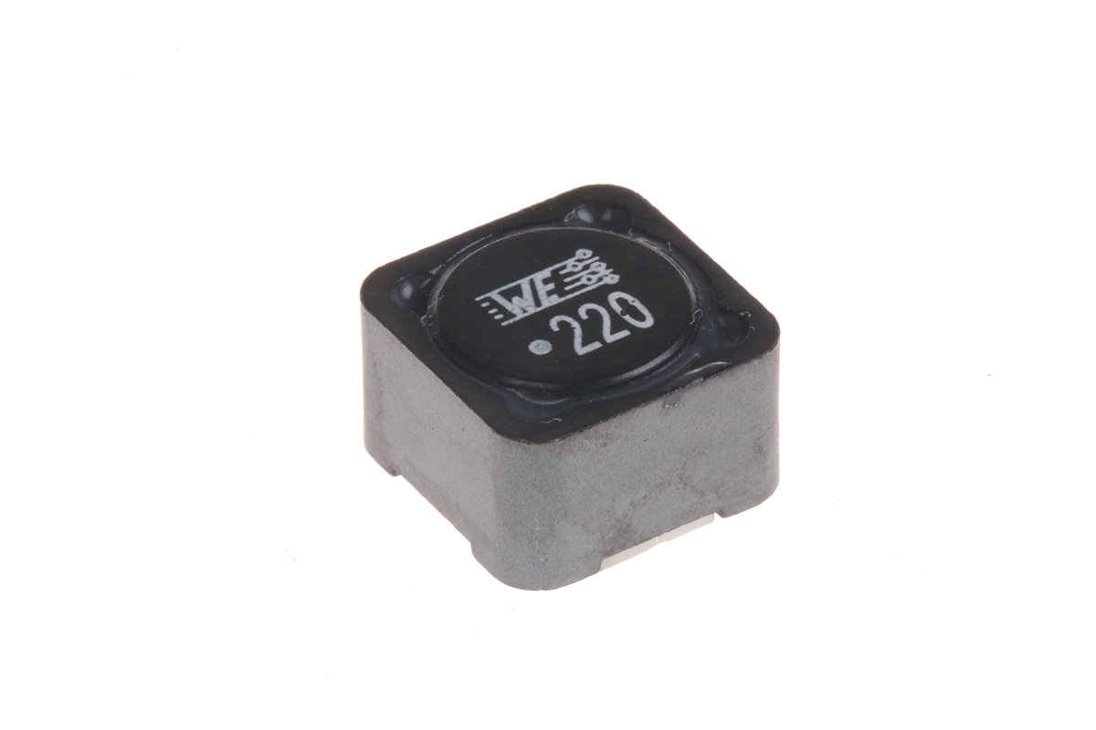 Wurth Elektronik, WE-PD, 1280 Yes Wirewound Surface Mount Inductor with a Ferrite Core, 22 μH Wirewound ±20 % 4.1 A Idc