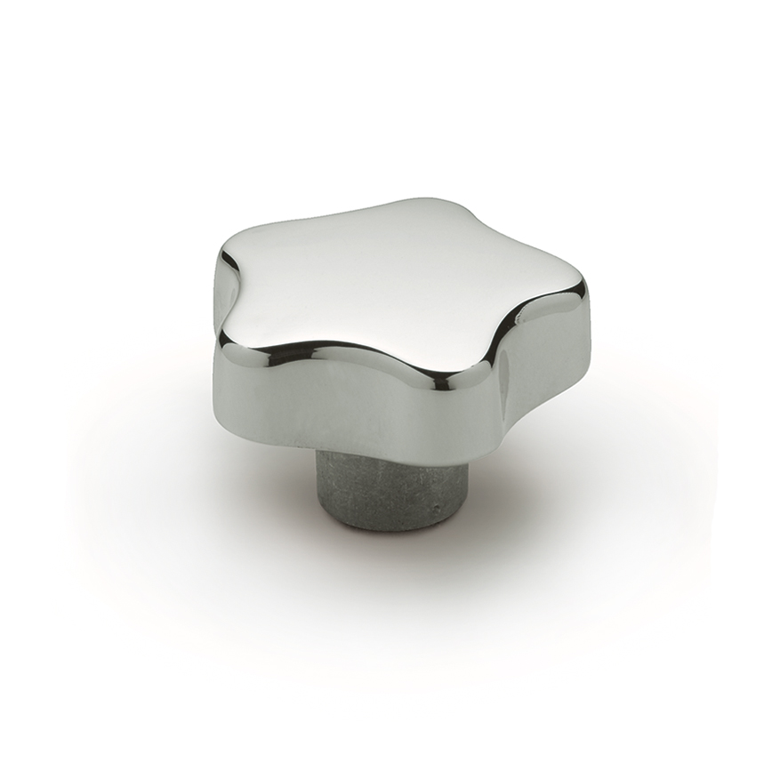 Elesa 169532 Natural Cast Aluminium Knob, M12, Blind Hole