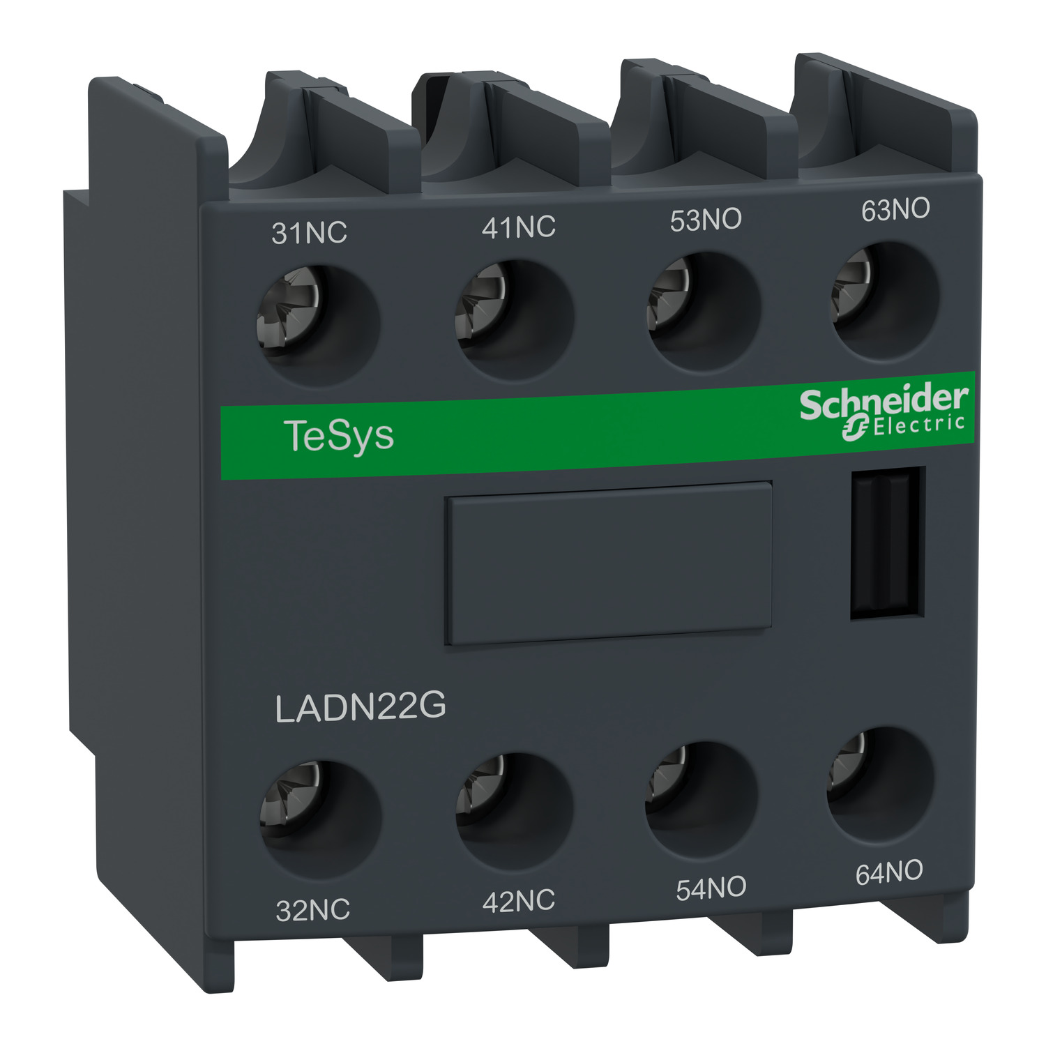 Schneider Electric Auxiliary Contact Block, 2NC + 2NO, Tesys LADN