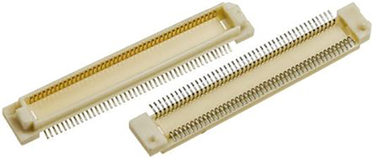 Hirose FunctionMAX FX8 Series Straight Surface PCB Header, 120 Contact(s), 0.6 mm Pitch, 2 Row, Shrouded