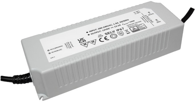 RS PRO LED Driver, 24V Output, 150W Output, 6A Output, Constant Voltage