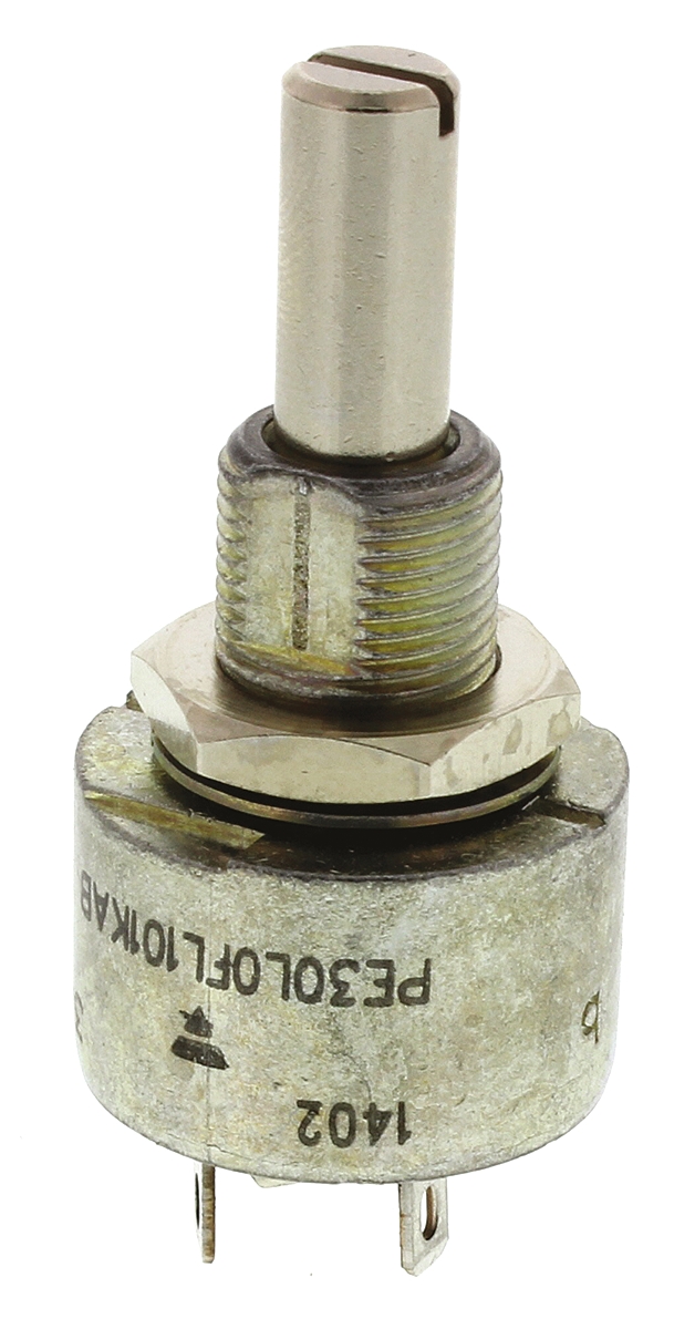 Vishay PE30 220kΩ Rotary Potentiometer 1-Gang Panel Mount, PE30L0FR224KAB