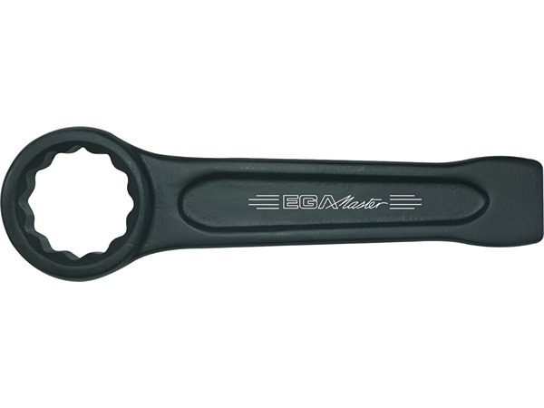 Ega-Master Ring Wrench, 175 mm Overall, 27mm Jaw Capacity, Straight Handle