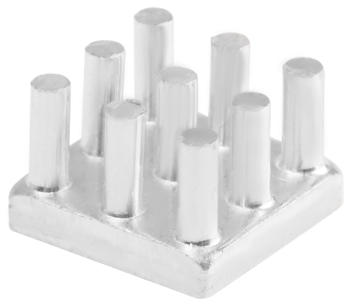 Fischer Elektronik Heatsink, Universal Square Alu, 29.9K/W, 10 x 10 x 6.5mm, Adhesive Foil, Conductive Foil