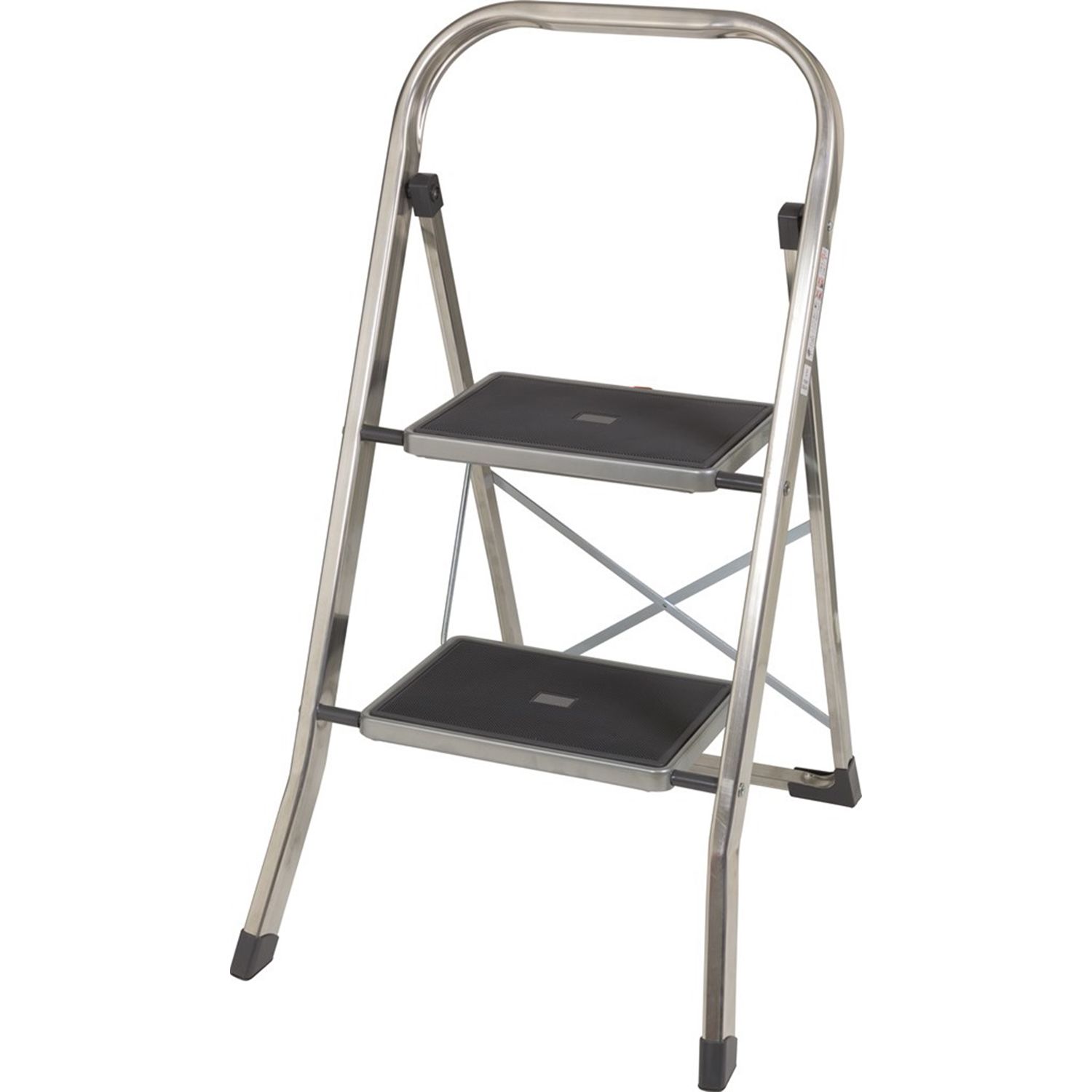RS PRO 2 Tread Aluminium Steps 0.47m Platform Height, Aluminium