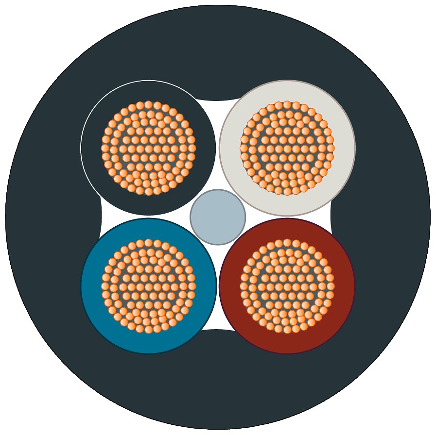 Siemens Multipair Cable, 4 Cores, 1.5 mm², 1000m