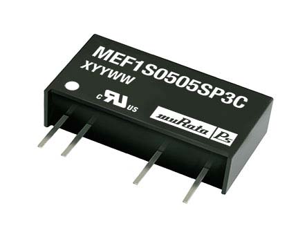 Murata Power Solutions MEF1 DC-DC Converter, 3.3V dc/ 300mA Output, 11.4 → 12.6 V dc Input, 1W, Through Hole,