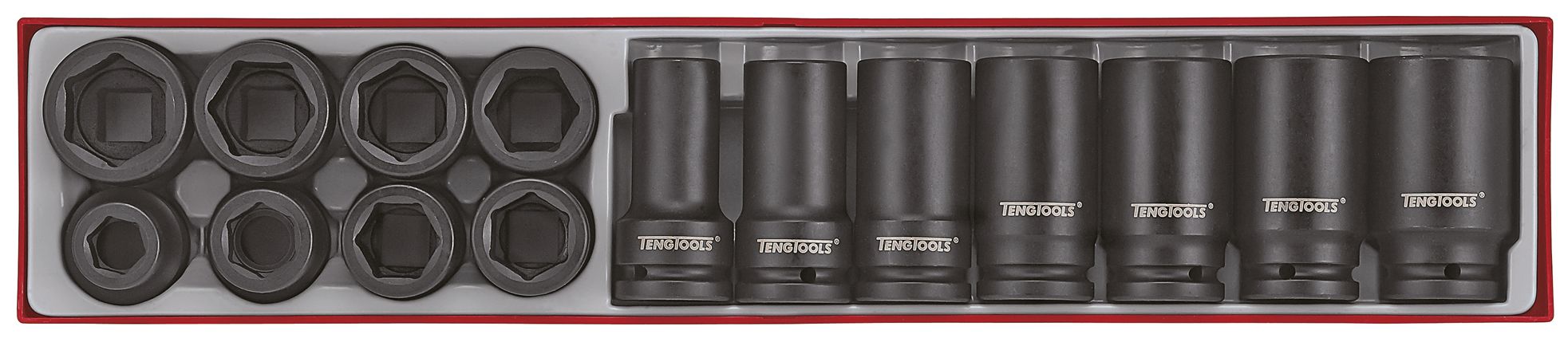 Teng Tools 3/4 Drive Impact Socket Set, 115 mm length