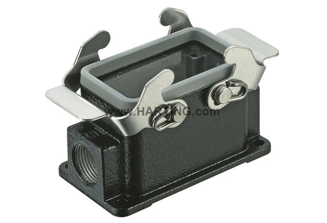 HARTING Han M Heavy Duty Power Connector Housing, M20 x 2 Thread, Side Entry